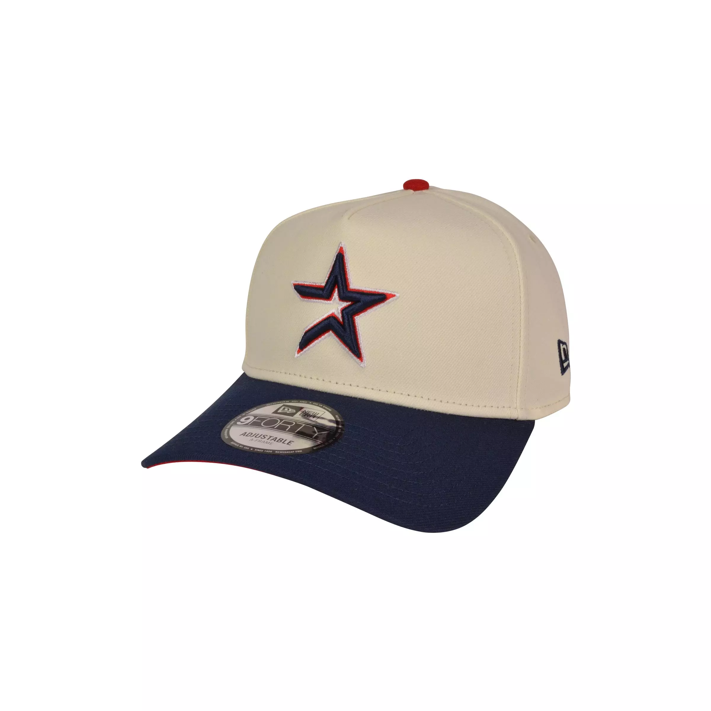 New Era Houston Astros 9FORTY A-Frame Snapback Hat Red Blue | Hibbett